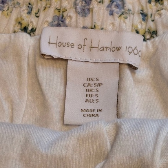 House of Harlow 1960 Floral Boho Lace Crop Top Mini Skirt Set Small - Picture 4 of 8